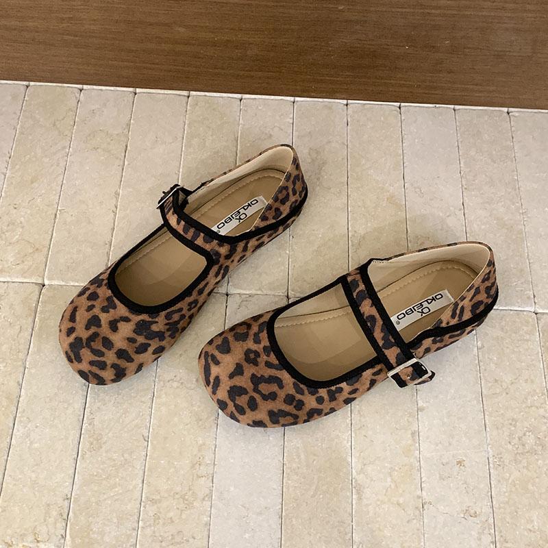 Fashion Fashion Buckle Strap Ladies Mary Janes Flats Shoes Soft Female Shallow Footwear Round Toe Women Flats With Shoes