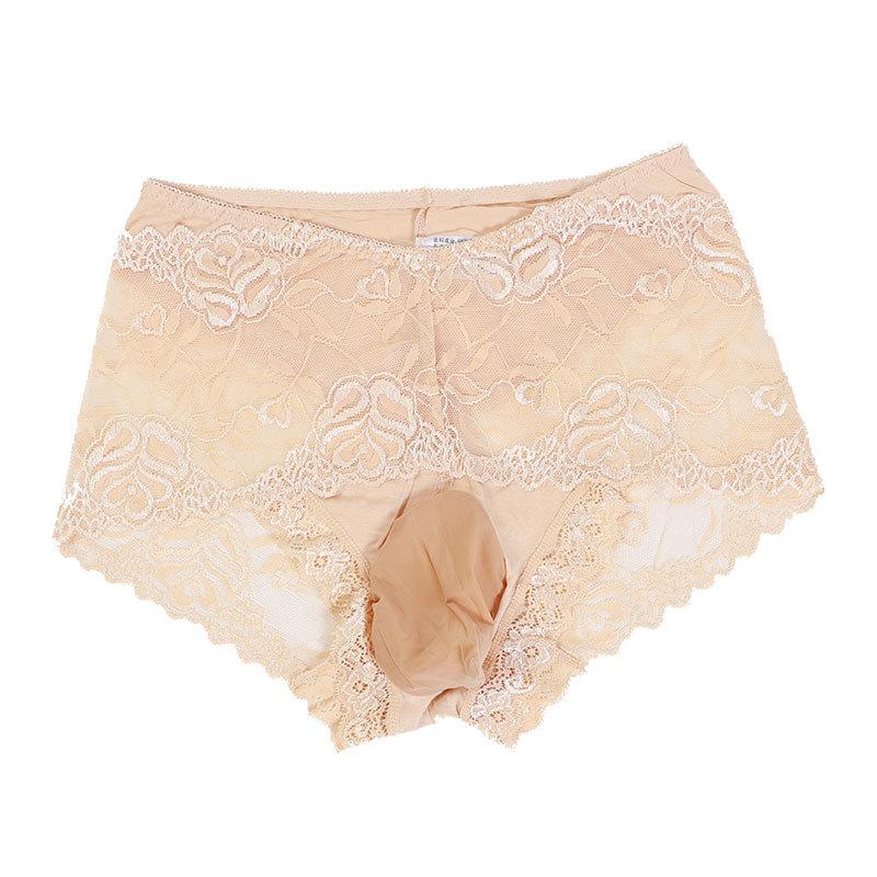 Beschweren über Küsse, japanische Männer Sex JJ Sets aus Strümpfen, Slips, Spitze ultra-dünne nahtlose Slips, Netz atmungsaktiv