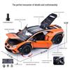 Black Mamba H2603 Lamborghini Alloy Car Model: Pull-back with Sound, Light, and Suspension for Kids