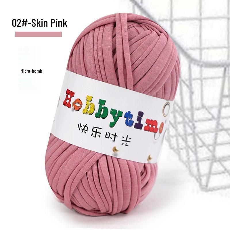 Cloth Strip Yarn DIY Crochet Kit: Handmade Bag, Knitting Material for Cushions, Carpets, and Dolls