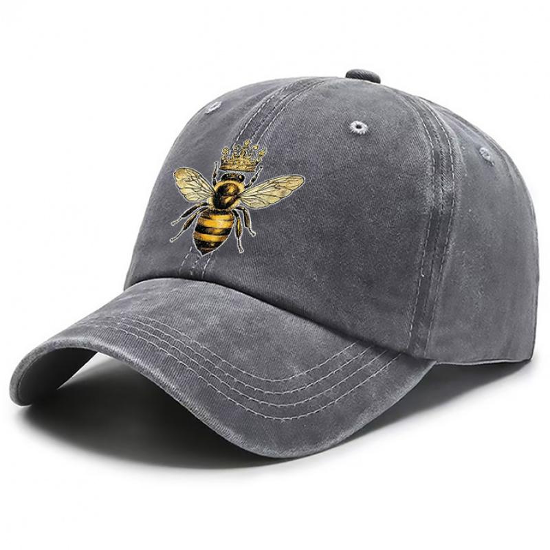 Stück Kronen-Bienenmuster Baseballkappe Trendige Hüte für Männer Designte Baseballkappe für Frauen Atmungsaktive Kappen Verstellbare Papa H