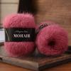 25g/Ball Soft Winter Hand Knitting Material DIY Alpaca Mare Fur Ball Warm Plush Chunky Mohair Yarn Scarf Luxury