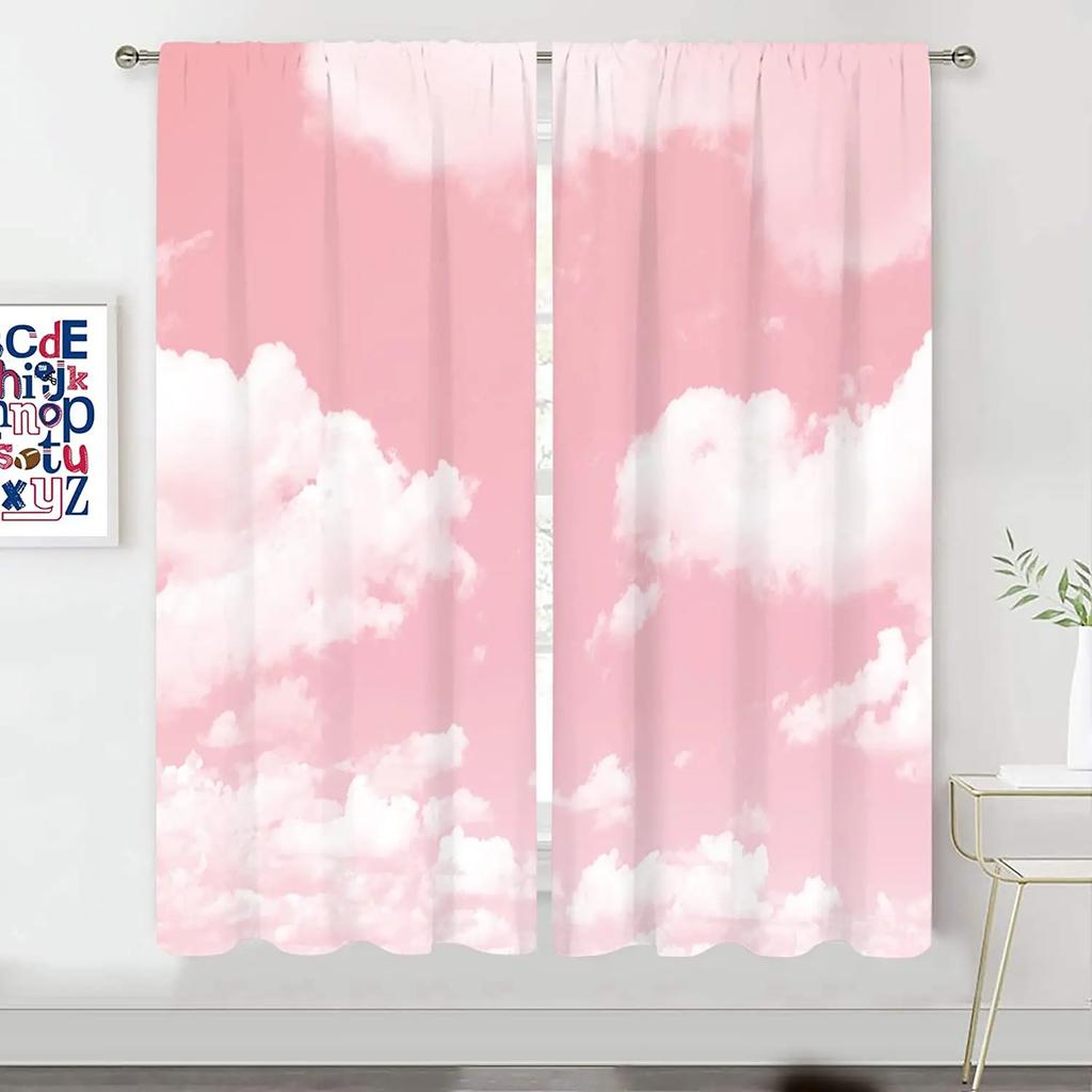 MulticolorGraffiti Art High Shading Curtain Luxury Curtains for Living Room Bedroom Shading Thick Blackout Window Drapes 2Pcs