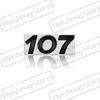 3D Metal Sticker For Peugeot 106 107 Emblem Letters Badge Decoration Rear Trunk Stickers Car Styling Accessories