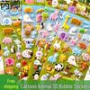 3D Cartoon Bubble Stickers for Kids: Numbers, Letters, Animals, Princess, Reward Stickers for Kindergarten Girls