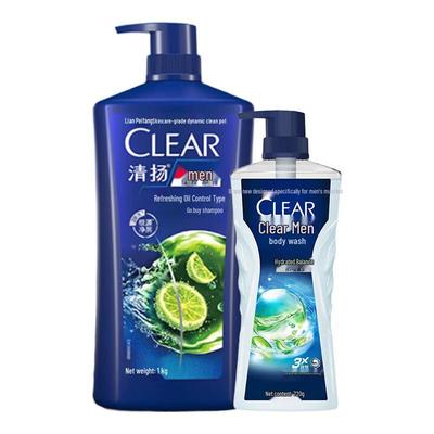 Clear Oil Control Shampoo & Shower Gel Set