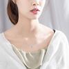 New Fashionable Simple Square Sugar Pendant Korean Edition Necklace Clavicle Chain Necklace