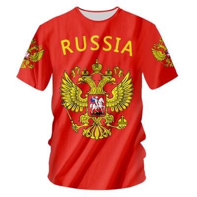 Russland T-shirt Männer Frauen Flagge Russische T-shirt Unisex Sommer Casual Plus Größe S-7XL Custom 3d T-shirt DIY Team kleidung