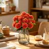 Artificial Flowers Silks Ball Chrysanthemum Home Room Table Wedding Bridal Bouquet Decora Festival Outdoor Garden Yard DIY Gifts