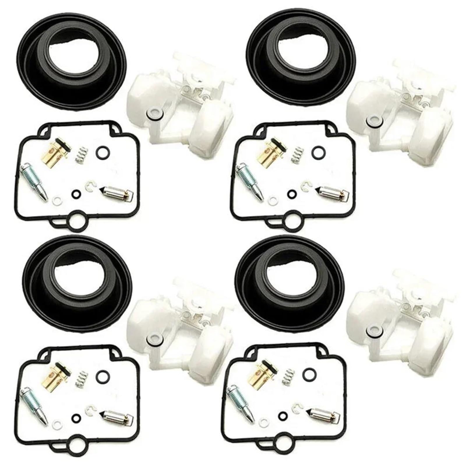 

YHBH Motorcycle Carburetor Repair Kit 4 Sets Fit Suzuki Bandit 1200 GSF1200S GSXR1100 GSXR600W GSXR750 Katana 750 Float Diaphragm One Size
