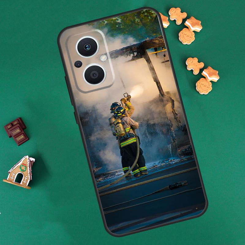 Firefighter Heroes Case For OPPO Reno 14 13 12 11 F 10 Pro 8T 8 7 Lite Cover For OPPO Find X8 X6 X5 X9 Pro Coque