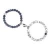 2 stuks/set Hartvormige Magneet Hanger Armband Koppels Liefde Betekenisvol Natuursteen Armbanden Sieraden 8MM Elastische Pulsera Cadeau Nieuw