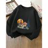 European Sizes Crewneck Sweatshirt for Girls with Mountain Sunset, Bears & Trees, Soft Comfy Sportswear & Casual Attire for Kids & Teens