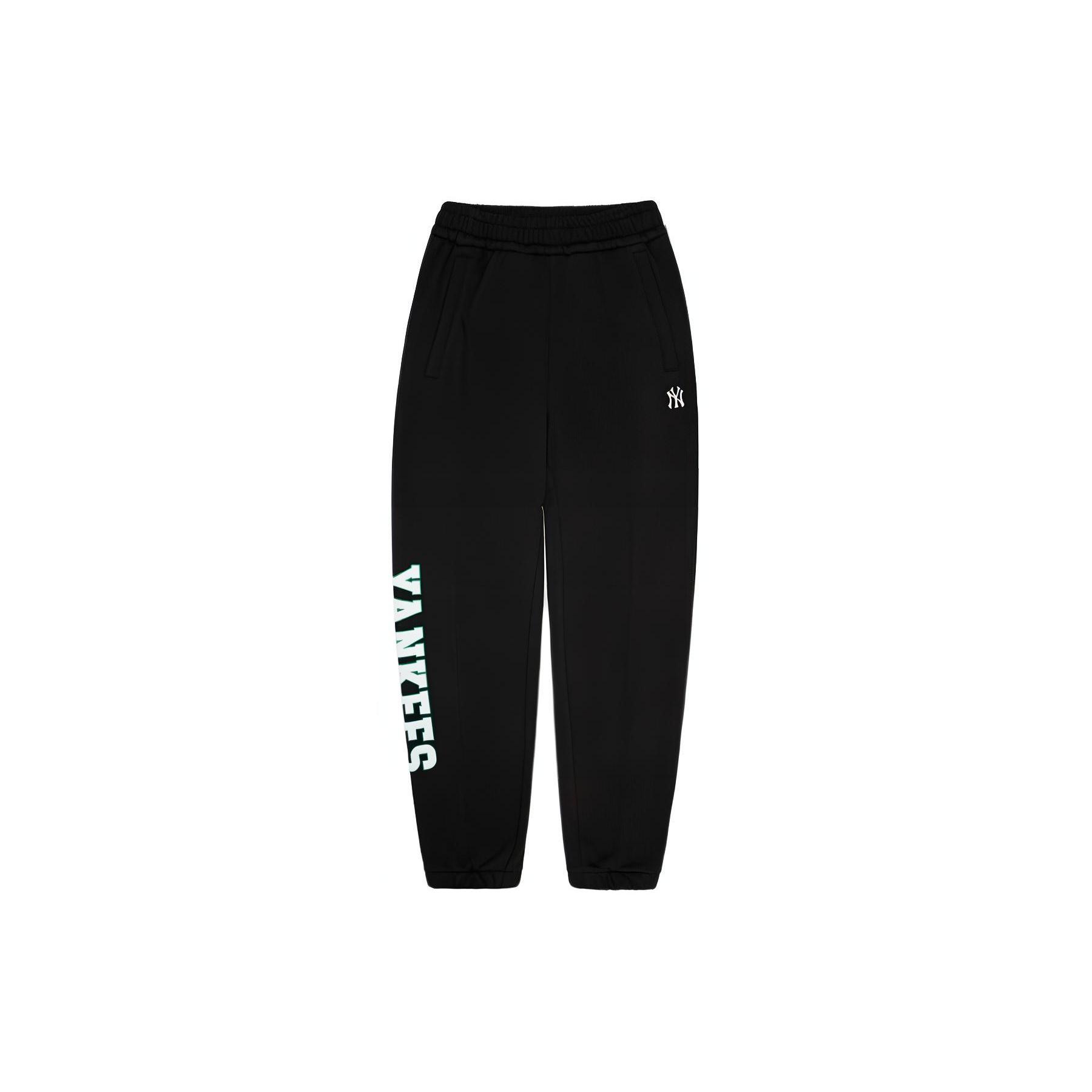 

New MLB New York Yankees Knitted Sweatpants Unisex Black 3APTV0141-50BKS XS