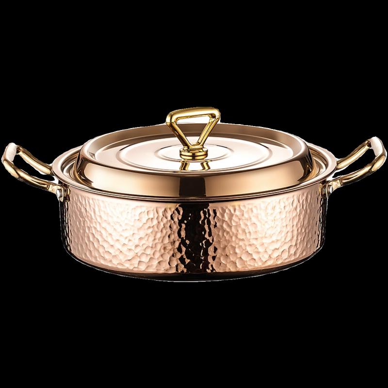 Naijiang Dual-Sided Hammered Stainless Steel Hot Pot