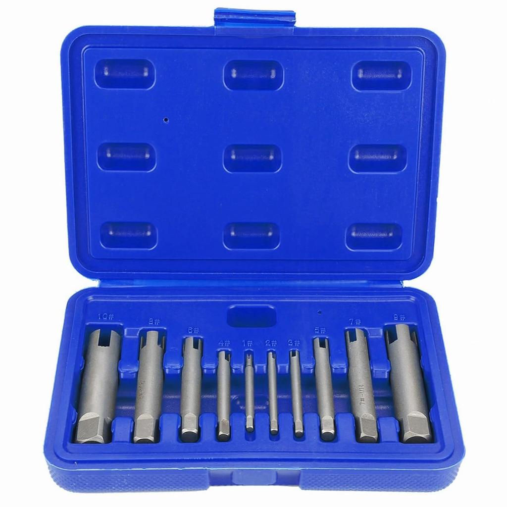 Tap Extractor 3/4 Flute Broken Tap Extractor, Screw Extractor Head Screw Remover Damaged Screw Extractor Set for Industrial Screw Bolt Removal Home