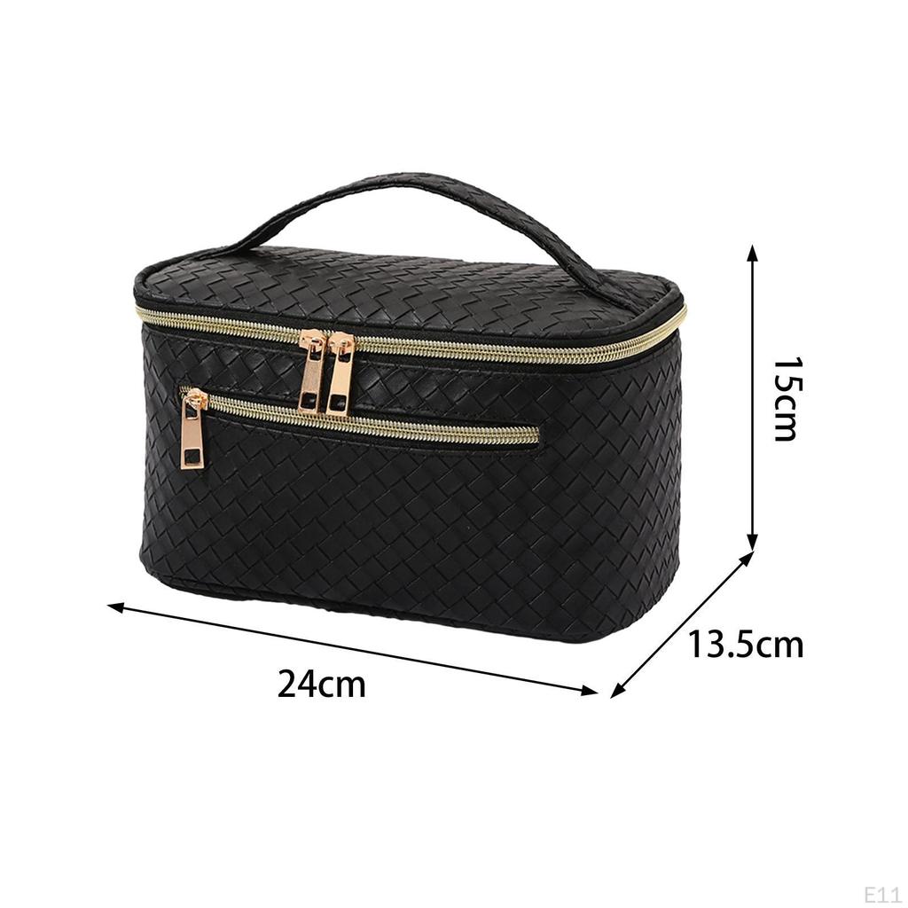 Cosmetic Bag Toiletry with Handle Portable Stylish Travel Cosmetics Storage Make Up