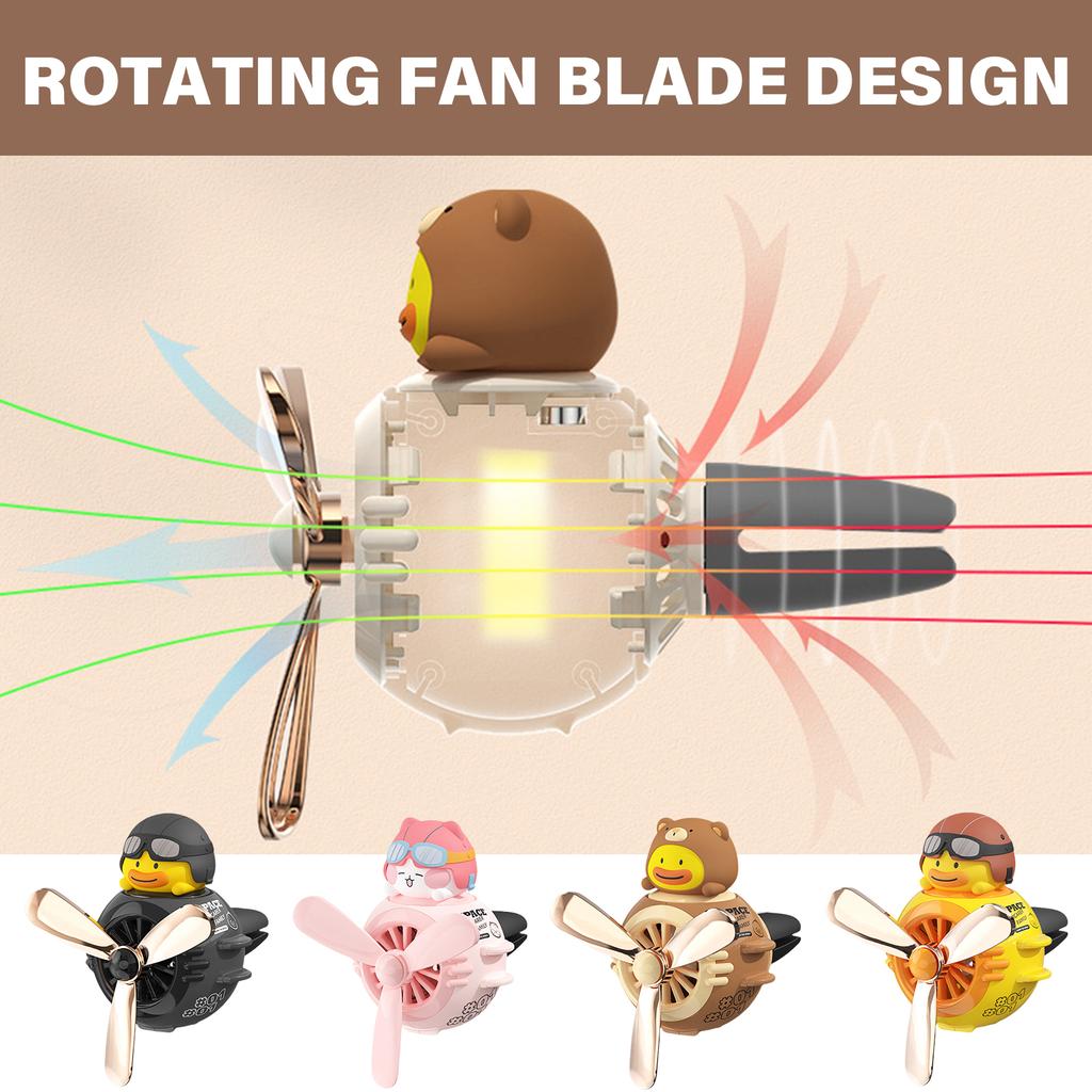 Cartoon Propeller Car Air Vent Clip Auto Air freshener Outlet Clip Car Outlet Perfumes Clip Auto AirConditioner Clip