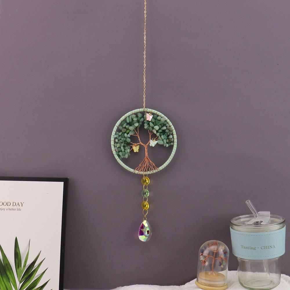 Natural Crystal Tree of Life Sun Catcher & Wind Chime