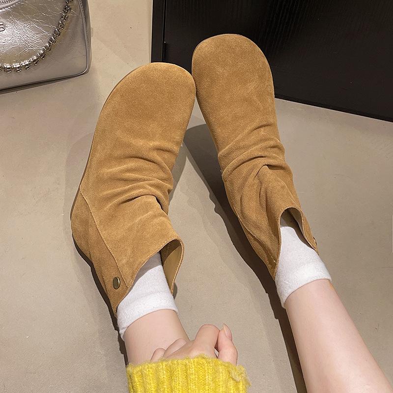 Damenmode Hundert Weiche Elastische Bequeme Stiefeletten Stoßdämpfend Rutschfest Lässig Sportlich Martin Boots