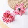 5/10Pcs Lily Artificial Flower Heads Hawaiian Silk Flower for Home Decoration Beach Holiday Wedding Girl Hair Accessories Decor