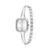 CALVIN KLEIN watch quartz movement stainless steel strap 21mm silver dial women's watch 30 meters waterproof fashionable and versatile 25100131