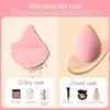 12 14 Pcs Makeup Sponge Blender Beauty Egg for Foundation Powder Application with Storage Bottle Powder Puff Makeup Sponge Set
