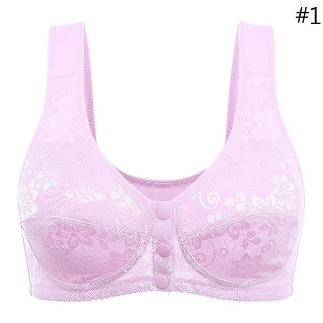 Women Wireless cotton Bras lingerie Front Close T-Back Bra Comfortable Underwear Women Wireless cotton Bras lingerie Front Close T-Back Bra Comfortable Underwear