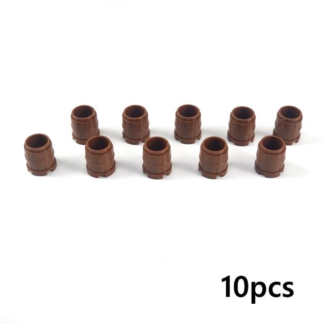 Stadt Lebensmittel Bausteine Küchenzubehör Hamburger Pizza Pommes Kuchen Schokolade Kekse MOC Steine Spielzeugkorb Teile LEDUO