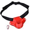 Porte-canne à pêche en bateau, porte-canne, ceinture de combat réglable à la taille, accessoires de pêche (rouge)