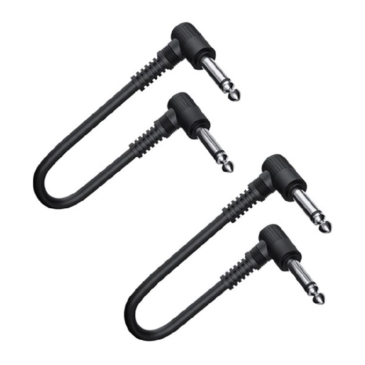 

Guitar Pedal Interconnection Cables Right Angled Connectors Cord 30CM 11.8Inch For Tight Space