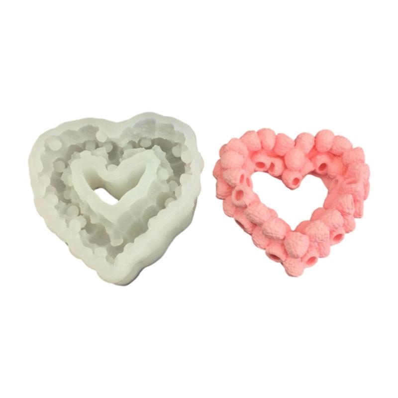 Creative Heart Shape Raspberry Cake Molds Durable Silicone Safe Silicone Dessert MoldFor Professional Bakers