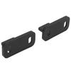 2pcs POM Sliding Door Bottom Guide Black Floor Mounted Guide Barn Door Floor Guide  Barn Doors