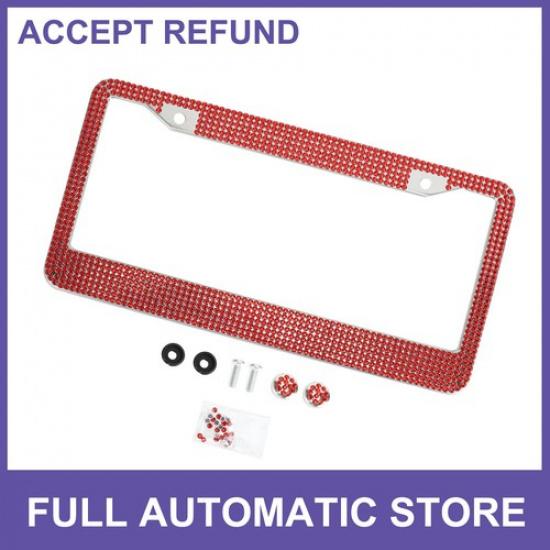 Stainless Steel License Plate Holder Round Hole Metal License Plate Cover