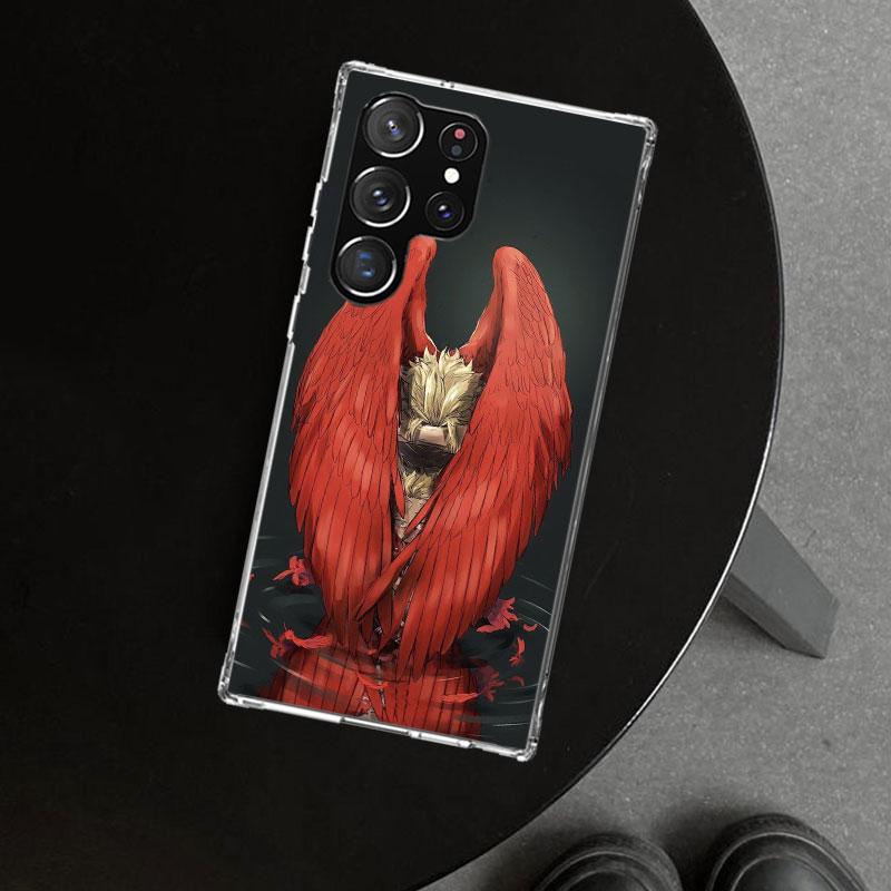 Hawks MHA My Hero A-Academy Phone Case Cover for Samsung Galaxy S26 S25 Edge S24 S23 Ultra S22 Plus S21 FE S20 + Art Customized
