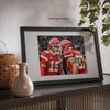 Ikonic Fotohaus Patrick Mahomes Travis Kelce Signed Photo Autograph Print Wall Art Home Decor