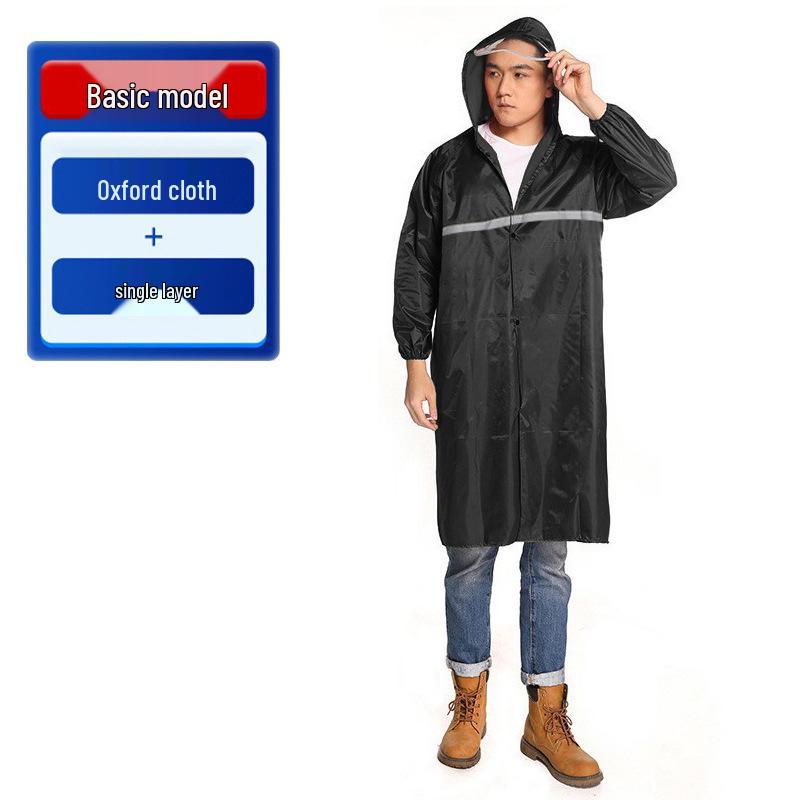 

Men s Full-Body Reflective Raincoat and Pants Set - Anti-Storm Riding Gear for Labor Protection One Size
