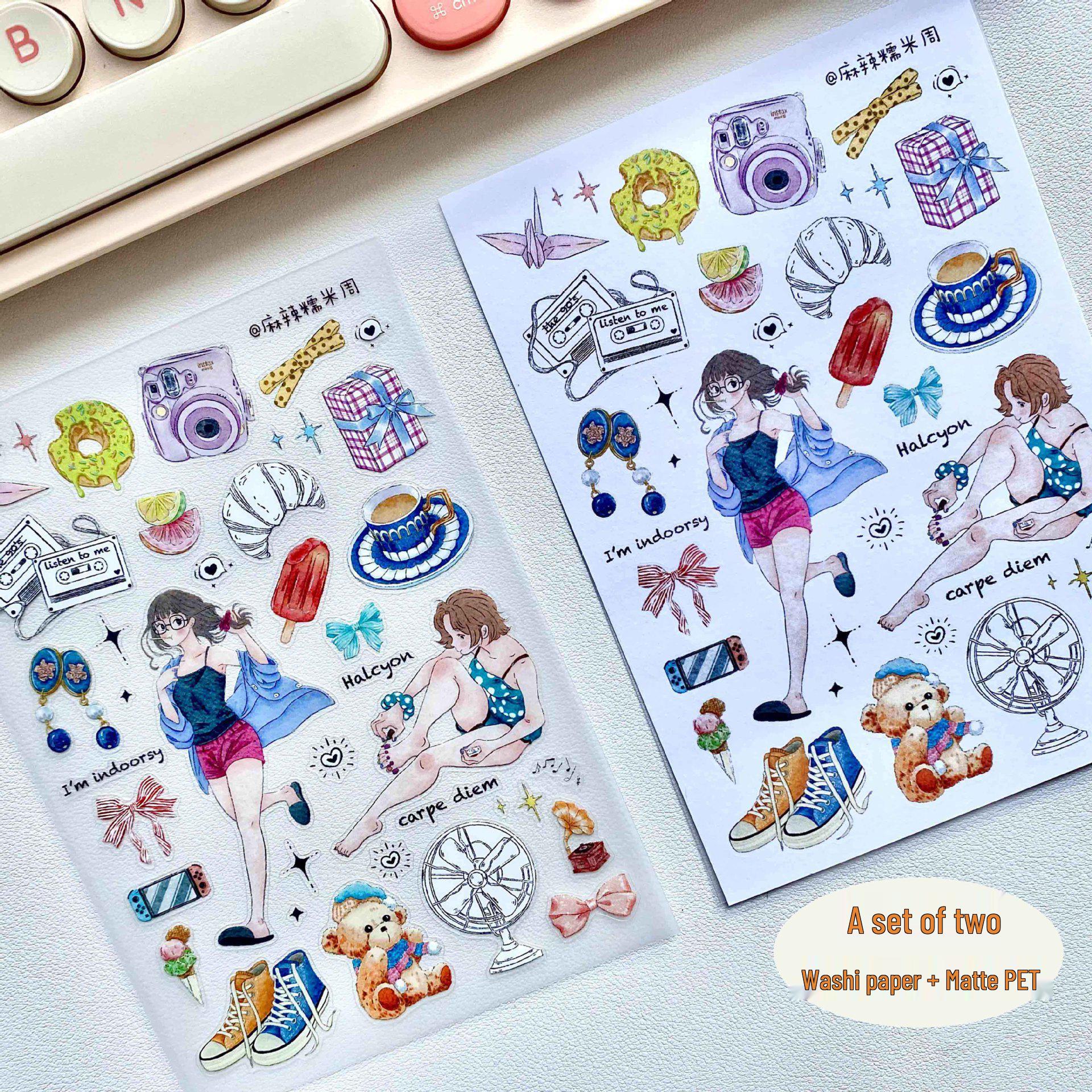 Spicy Sticky Rice: Irregular Sticky Notes & Cute Salt Style Date Stickers