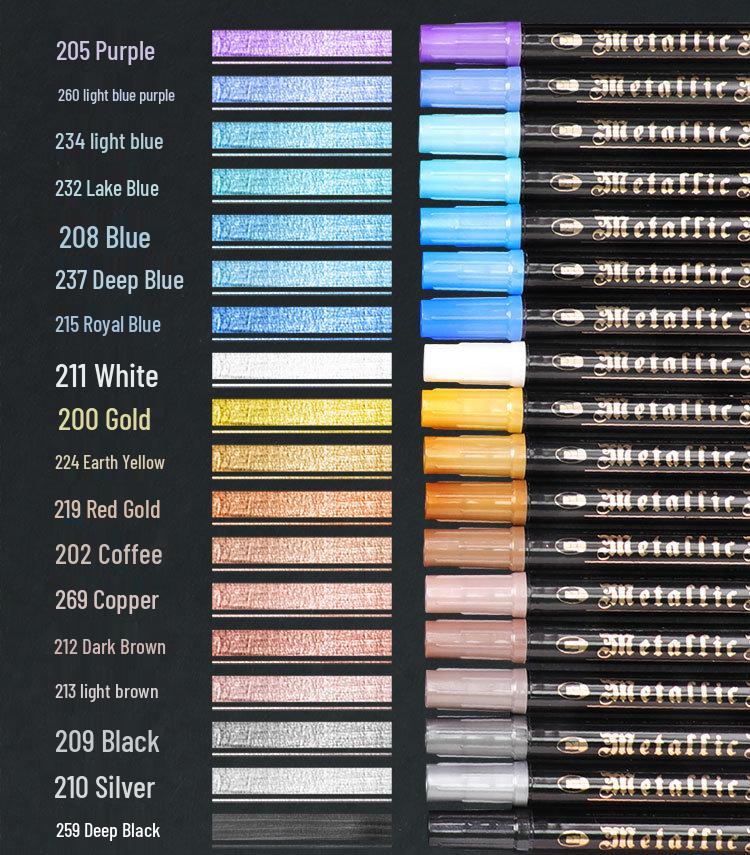 6553 Double-Ended Metal Markers for DIY, Journals, Greeting Cards, and Art Projects.
