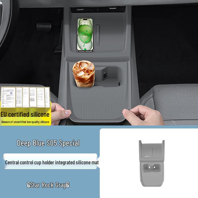 Pad Organizador de Silicona Antideslizante para Consola Central Changan Deepal S07