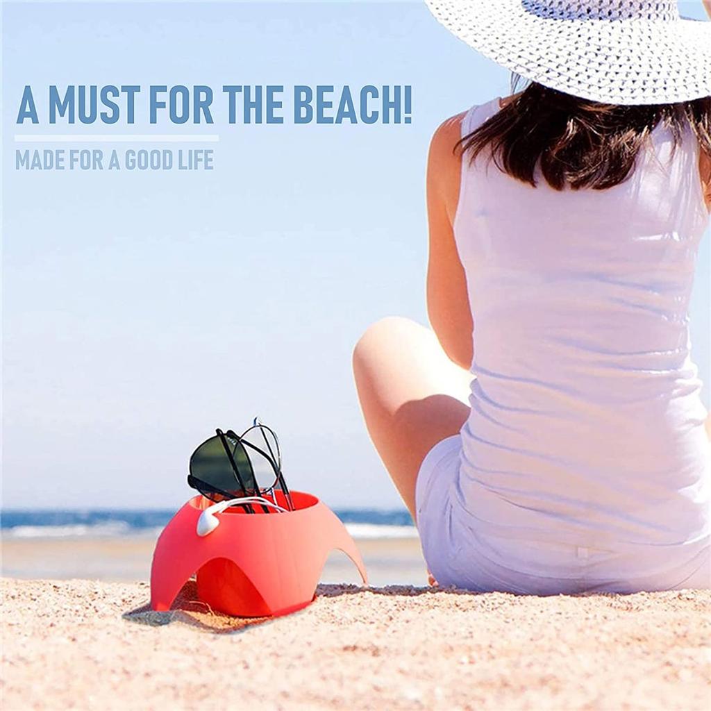 Beach Accessories For Vacation,Beach Gear Beach Cup Holders Beach Supplies Beach Trip Must Haves For Women Adults Family Friends(Multicolor, 5 Pack)