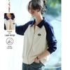 Women's Lapel Colorblock Short Jacket