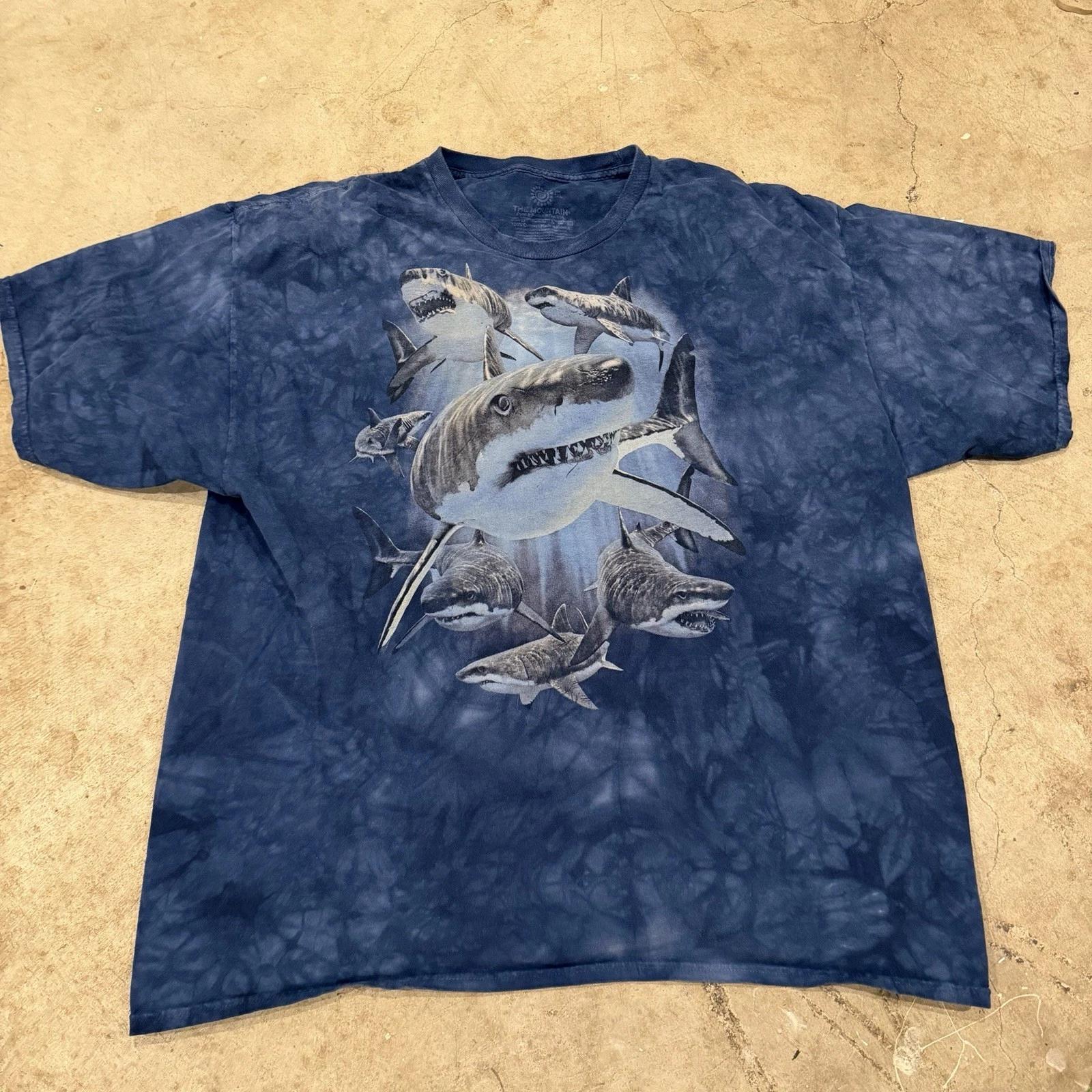 The Mountain Great White Shark TT-Shirt 3XL Ocean Sea Life Graphic Tee USA M