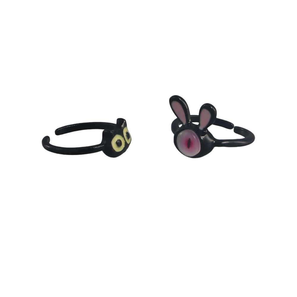 Niche Design Finger Ring Zinc Zinc Alloy Women Opening Ring Harajuku Ring Korean Style Ring Fashion Jewelry
