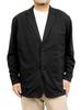 One Colors Men's Tailored Jacket, Stretch Ponte Fabric, 2B Sweatshirt, Black, Size 5L