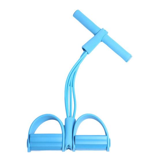 Sit-up Pedal Puller Resistance Band with Handle Multifunction 4/6-Tube Elastic Yoga Pull Rope Men Women Pedal Tensioner Exerciser Workout Equipment
