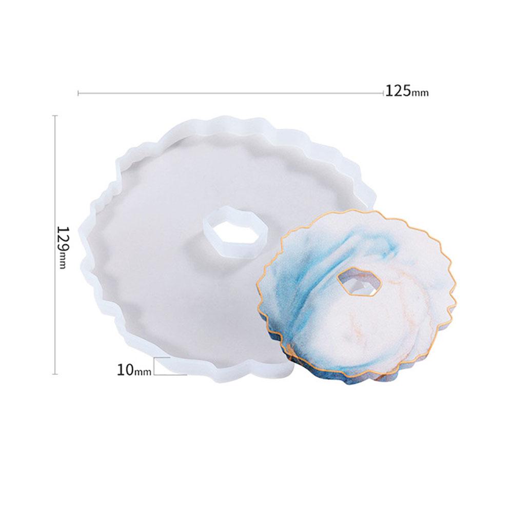 Silicone World DIY Coaster Resin Epoxy Mold Tea Coaster lrregular shape Resin Molds Silicone Wine Glass Coasters Epoxy Mould