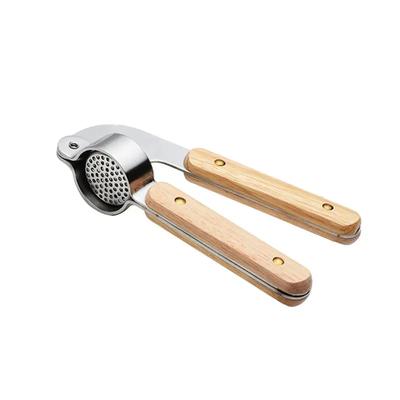New 2024 Wooden Handle Manual Garlic Press Stainless Steel 304 Garlic Masher Garlic Peeler Garlic Masher Creative Kitchen Gadgets1. Garlic