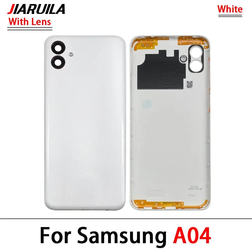 Back Rear Cover For Samsung A04 A04S A04E A23 4G 5G Battery Housing Battery Back Cover With Camera Glass Lens