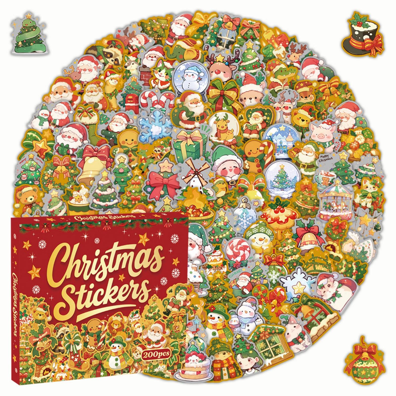 

200pcs Suitcase Stickers Waterproof Stickers Scooter Computer Tablet Cartoon Decoration One Size